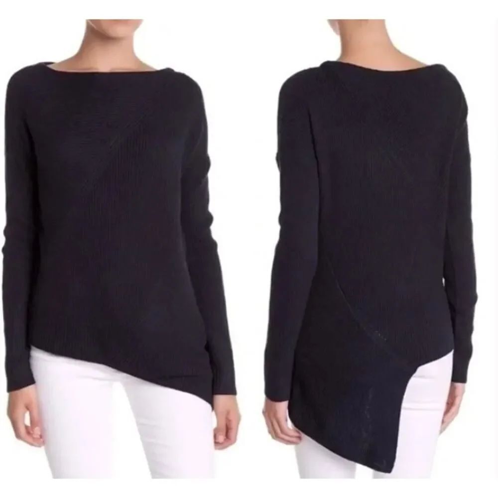 Brochu Walker Thandee Asymmetric Wool Cashmere Sweater Sz. XS